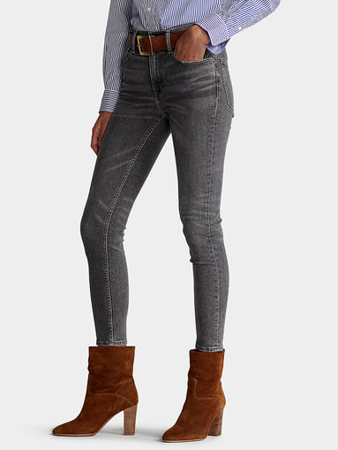Grey cropped jeans - 3