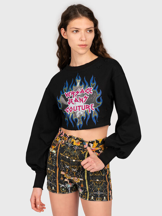 Sweatshirt with logo print - 1