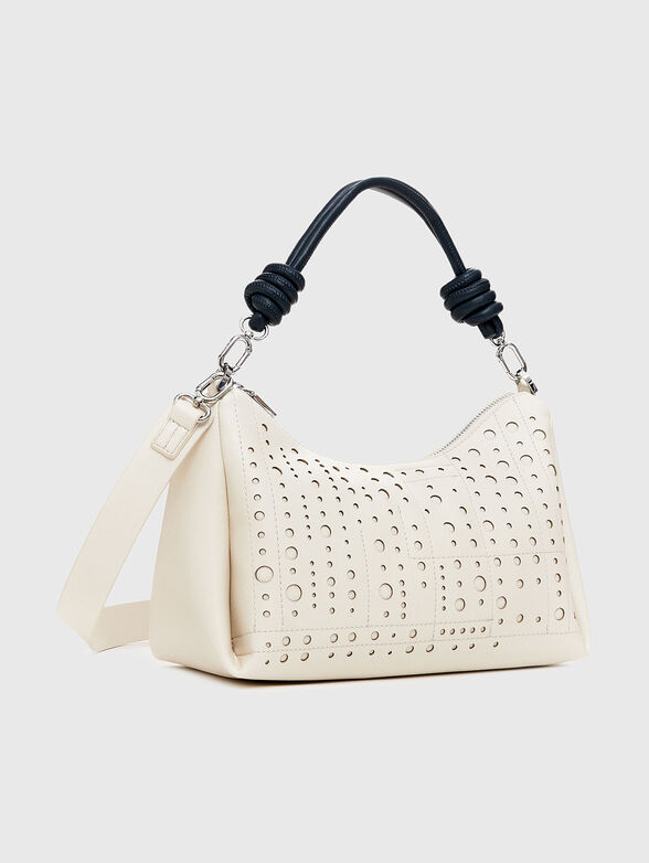Bag with perforations and contrasting handle - 4
