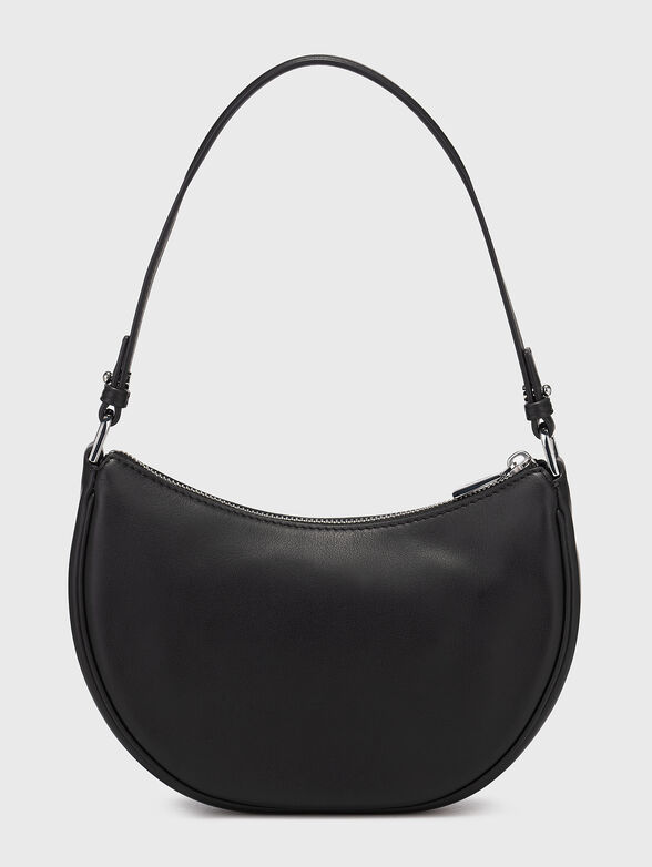 Crossbody bag in leather with logo - 3