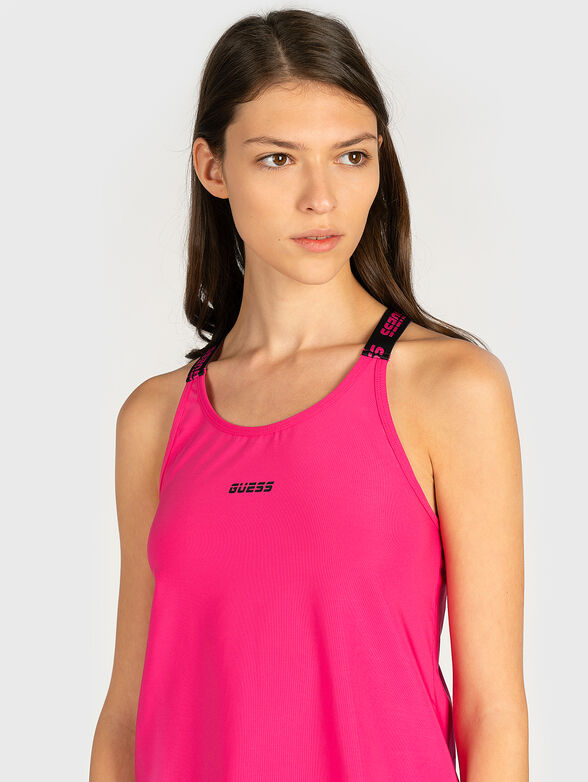 Sports tank top with branded straps - 2