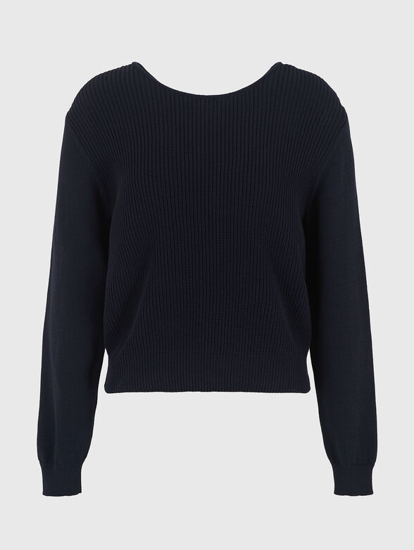 Sweater with accent back - 4