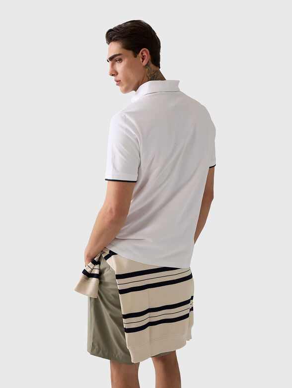 Cotton-blend polo shirt - 3