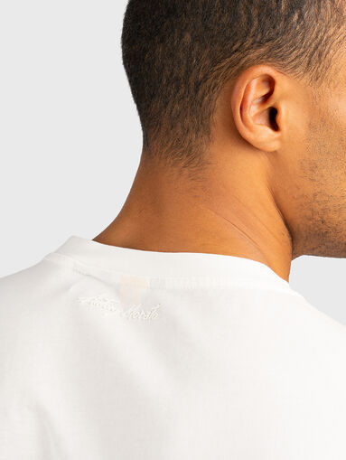 Cotton T-shirt with print - 4