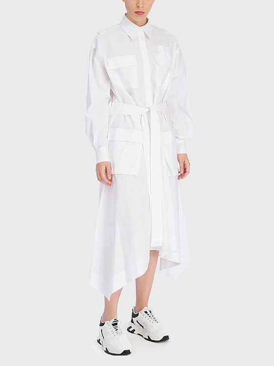 Dress with asymmetrical hem - 1