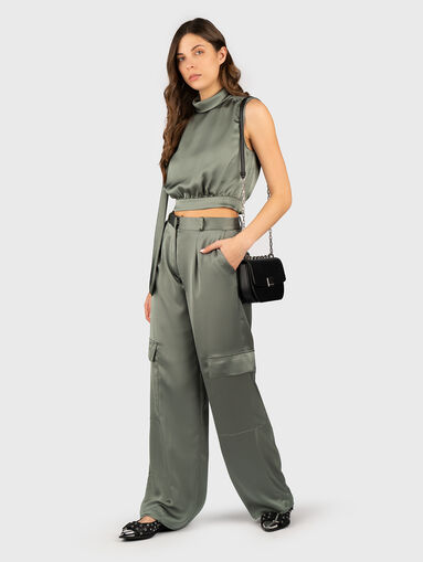 HANIRA high waisted cargo pants - 4