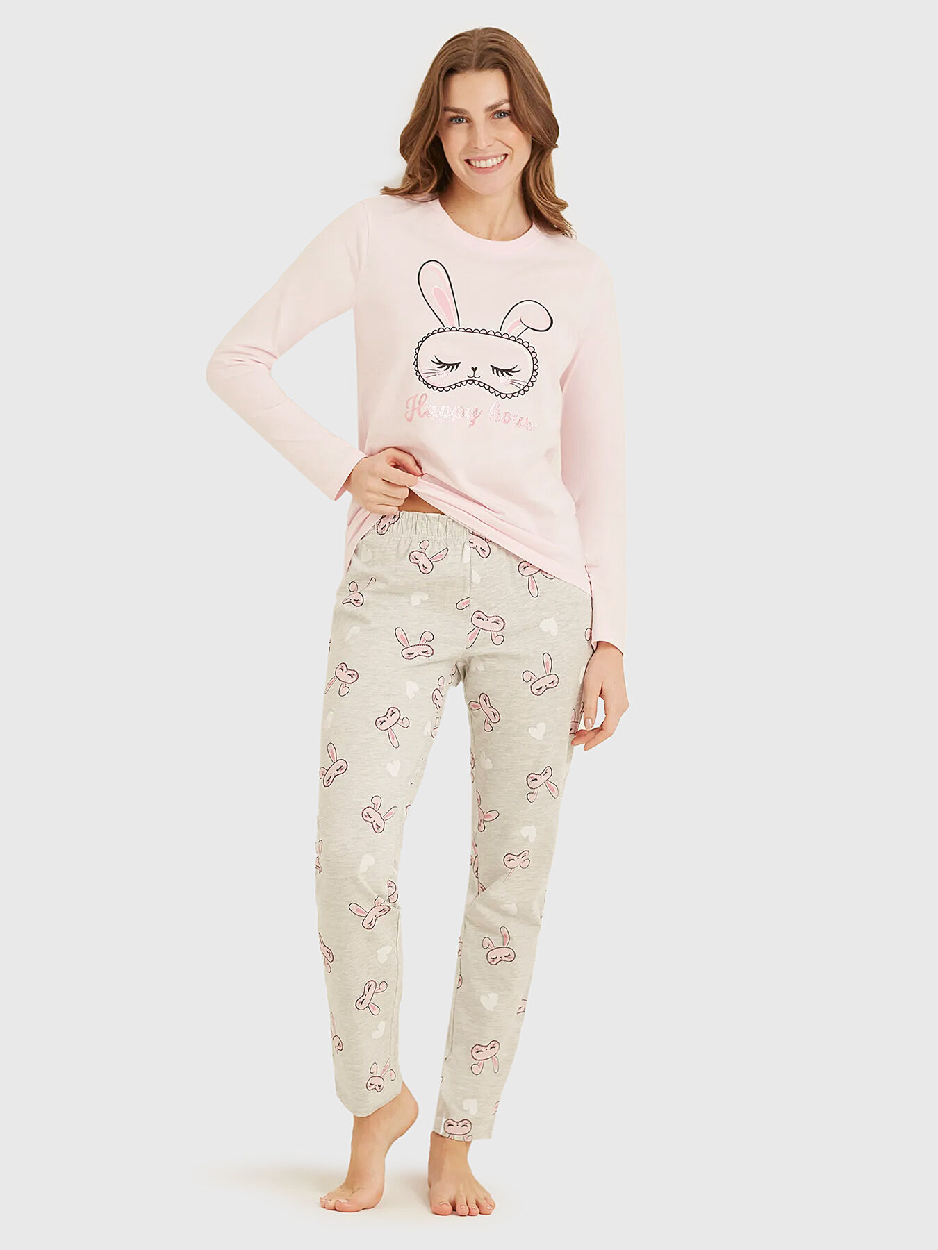 FUNNY BUNNY two piece cotton pyjamas brand YAMAMAY Globalbrandsstore en