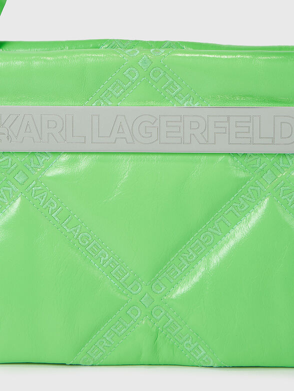 K/KROSS green bag with debossed logo detail - 3