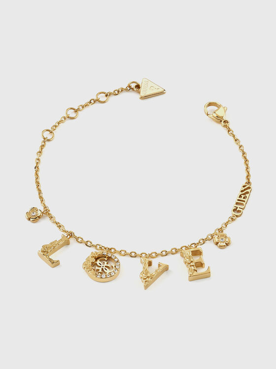 LOVE & FLOWERS bracelet with charms - 1