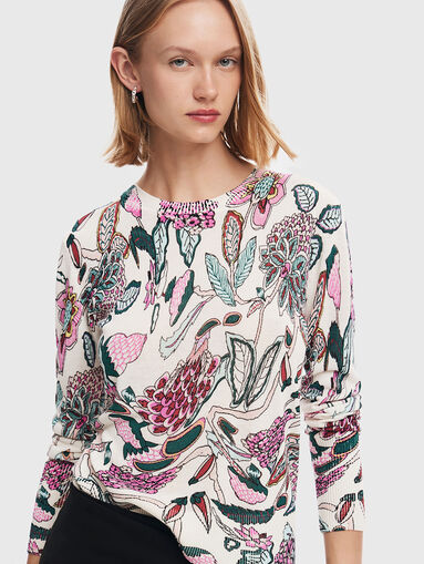 MANCHESTER sweater with floral pattern - 5
