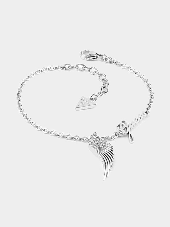 Angel wing logo charm bracelet - 2