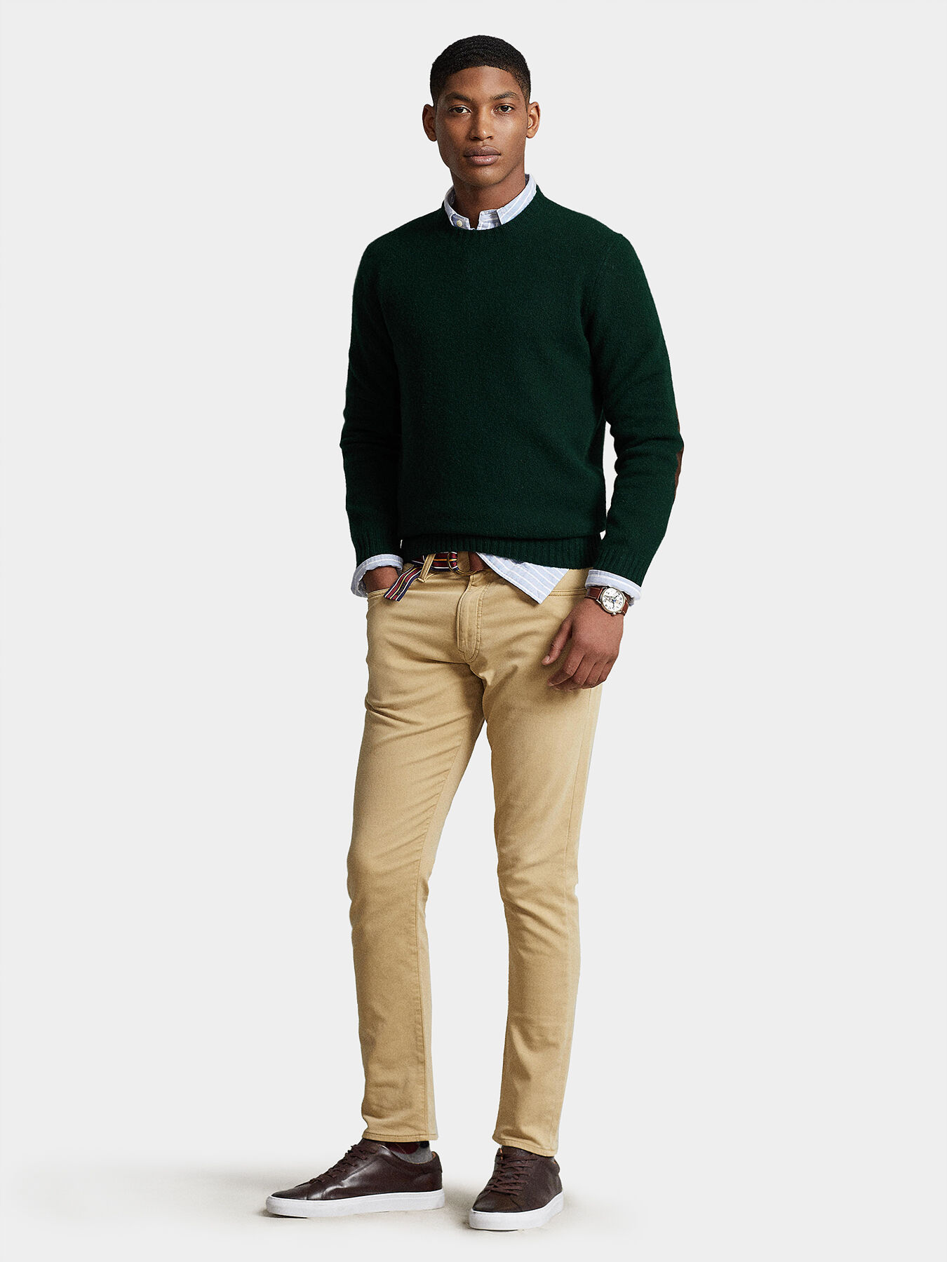 Green discount sweater shirt