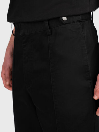 Cropped cotton pants  - 4