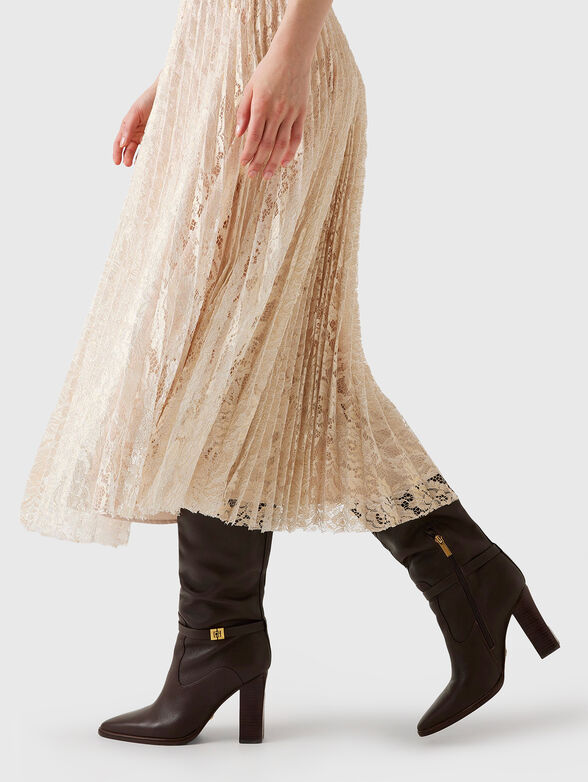 CHARLOTTE lace midi skirt - 3