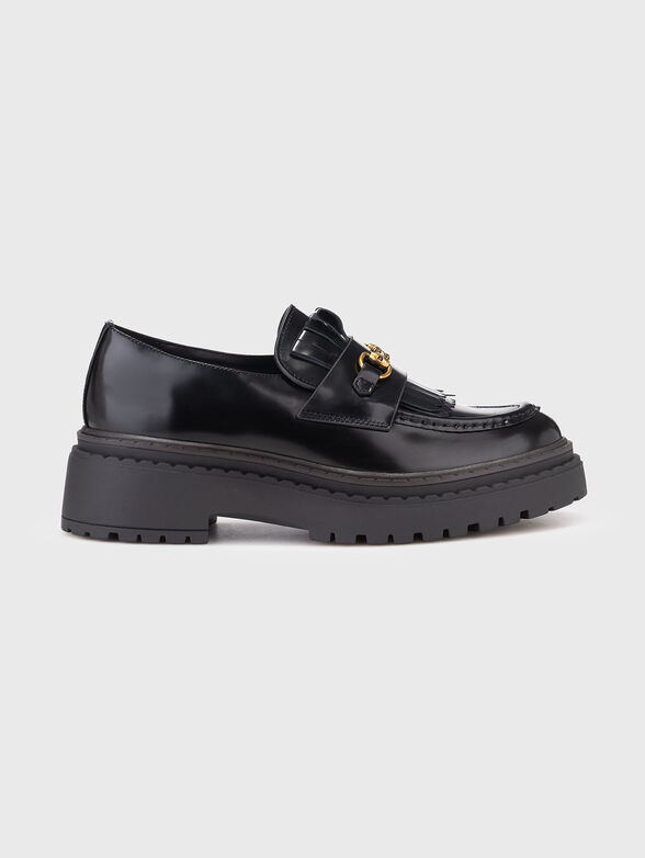 Leather loafers with gold details - 1