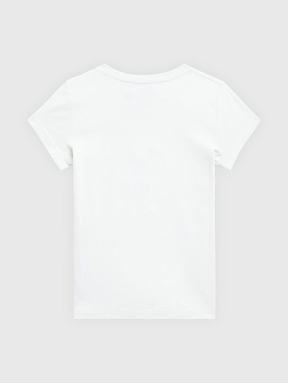 White T-shirt with contrasting Polo Bear print - 2
