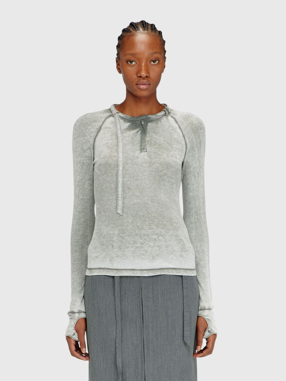 T-ECLA blouse with worn effect - 1