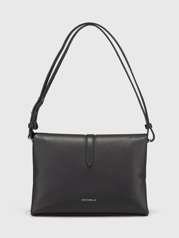 Beige leather shoulder bag - 3