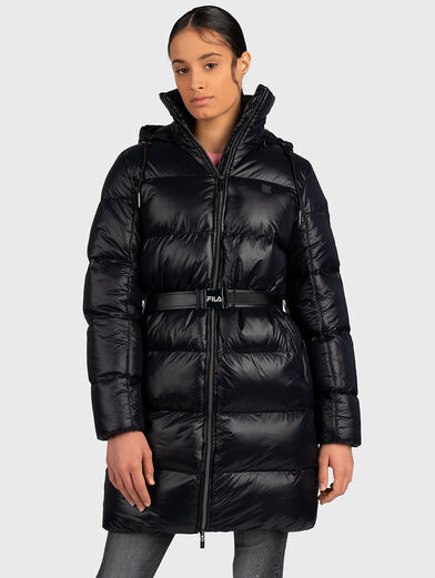 PHYLISS padded jacket with belt - 1
