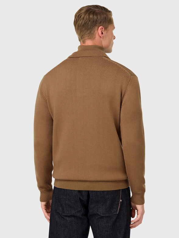 Knitted merino wool polo shirt - 3