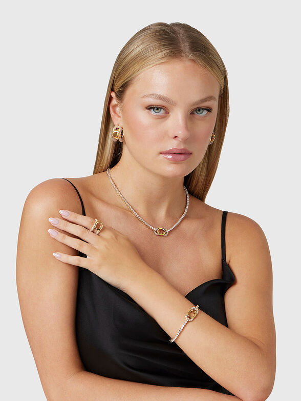 Necklace with accent logo - 2