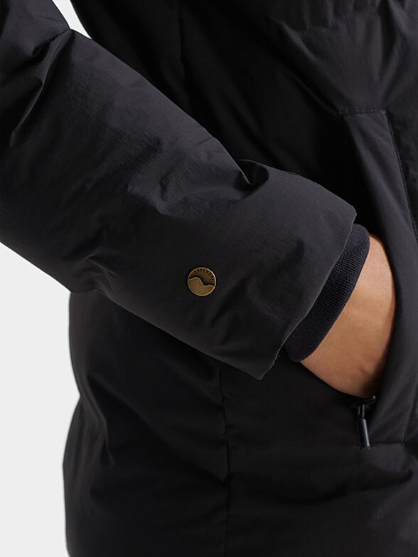 Jacket with quilted effect and hood - 5