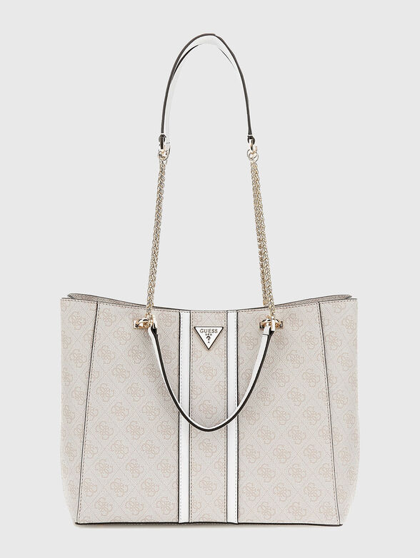 NOREEN bag with monogram in beige - 1