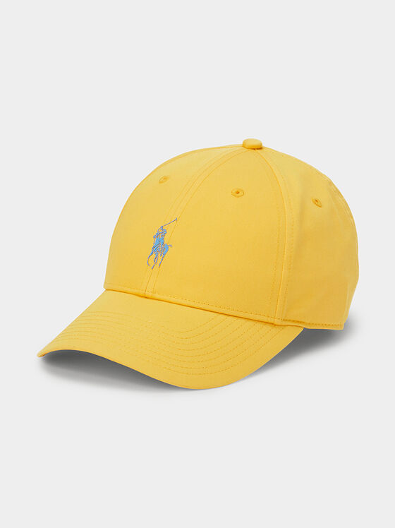Шапка в жълт цвят с лого - 1