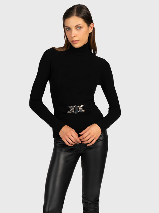 Black sweater with accent 