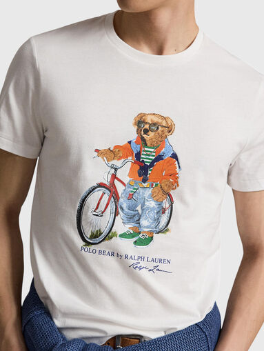 POLO BEAR Printed white t-shirt - 3