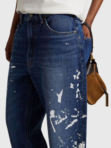 BOYFRIEND jeans with accent splashes - 4