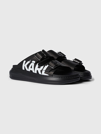 KAPRI Sandals with contrasting logo - 1