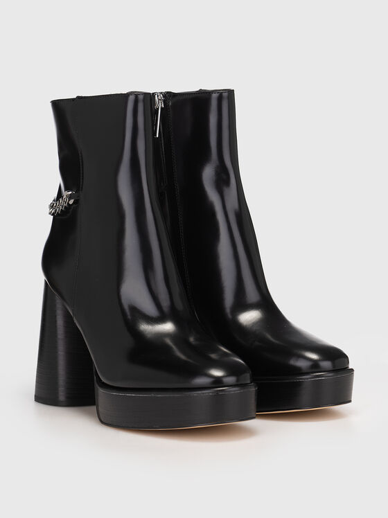 Leather heeled boots - 2
