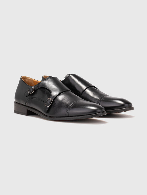 Black leather shoes - 2