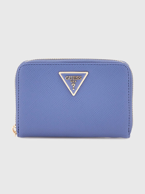 LAUREL beige  wallet with triangular logo accent - 1
