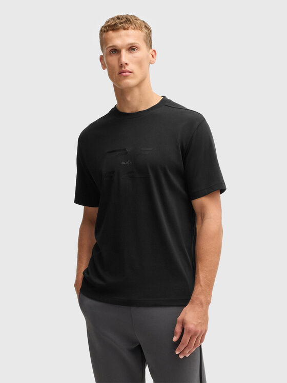 Cotton T-shirt with logo print - 1