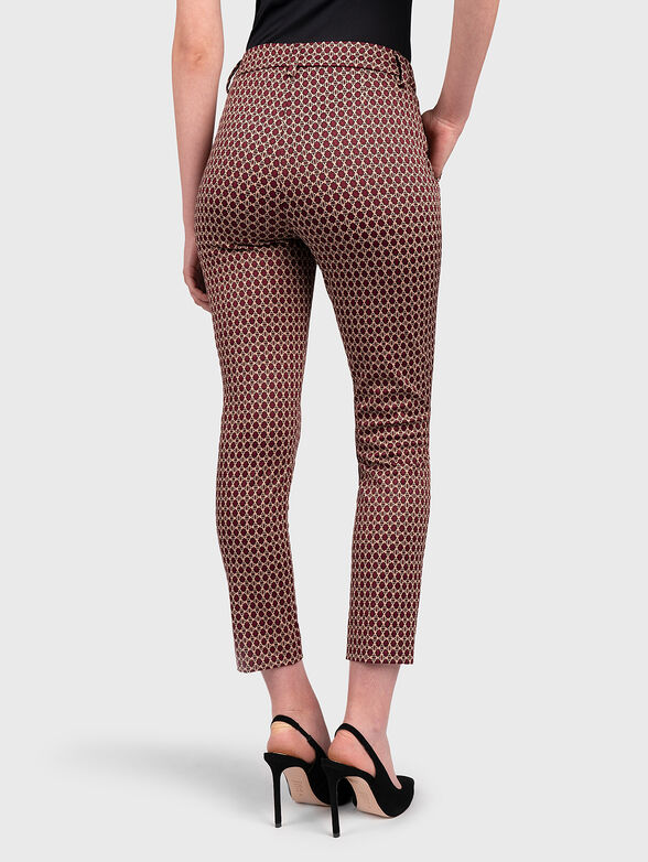 Chino pants with jacquard motifs - 2