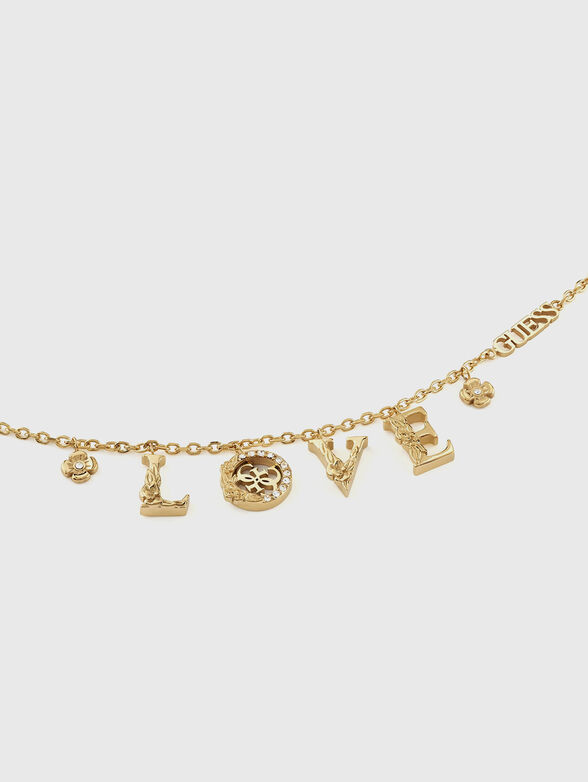 LOVE & FLOWERS bracelet with charms - 2