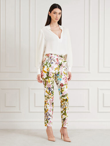 Trousers with floral print - 3