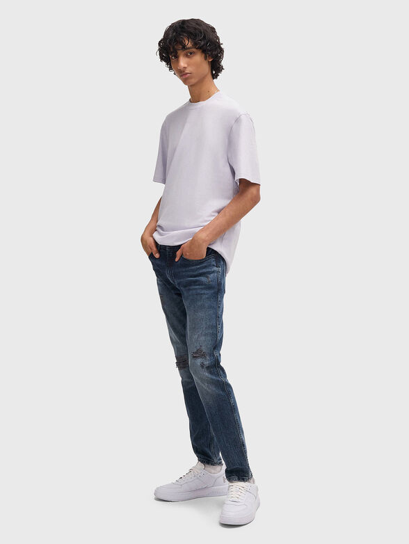 Oversized T-shirt with oval neckline - 2
