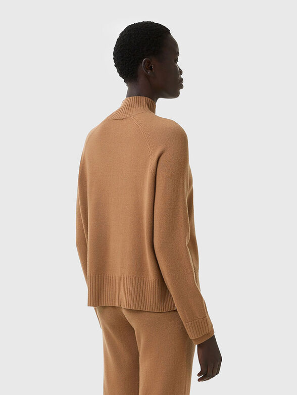 LYSANNE wool sweater with accent slits - 2