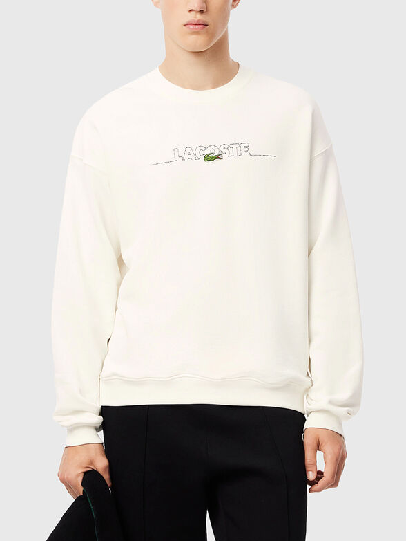 Sweatshirt with logo embroidery - 1
