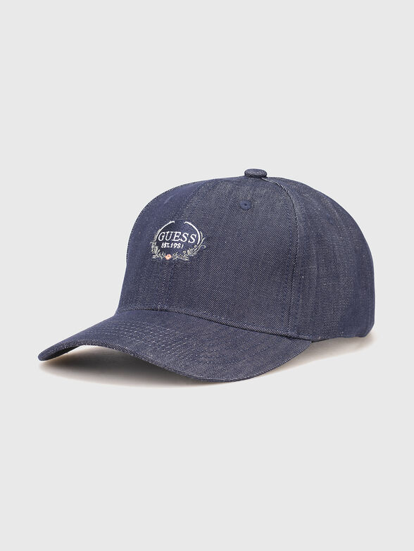 Denim baseball cap with logo - 1