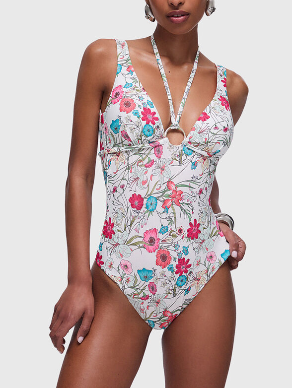 Swimsuit with floral print - 1