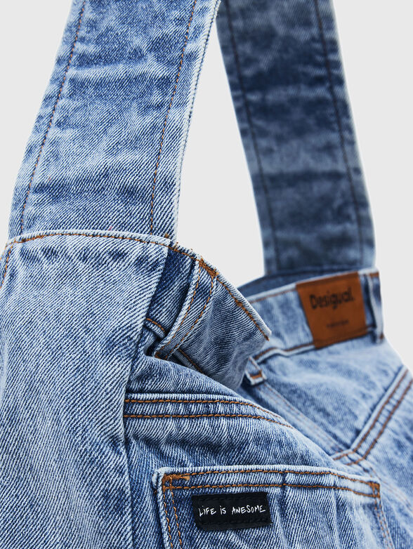 Large denim bag - 5