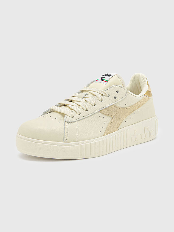 GAME STEP beige sports shoes with logo accent - 2
