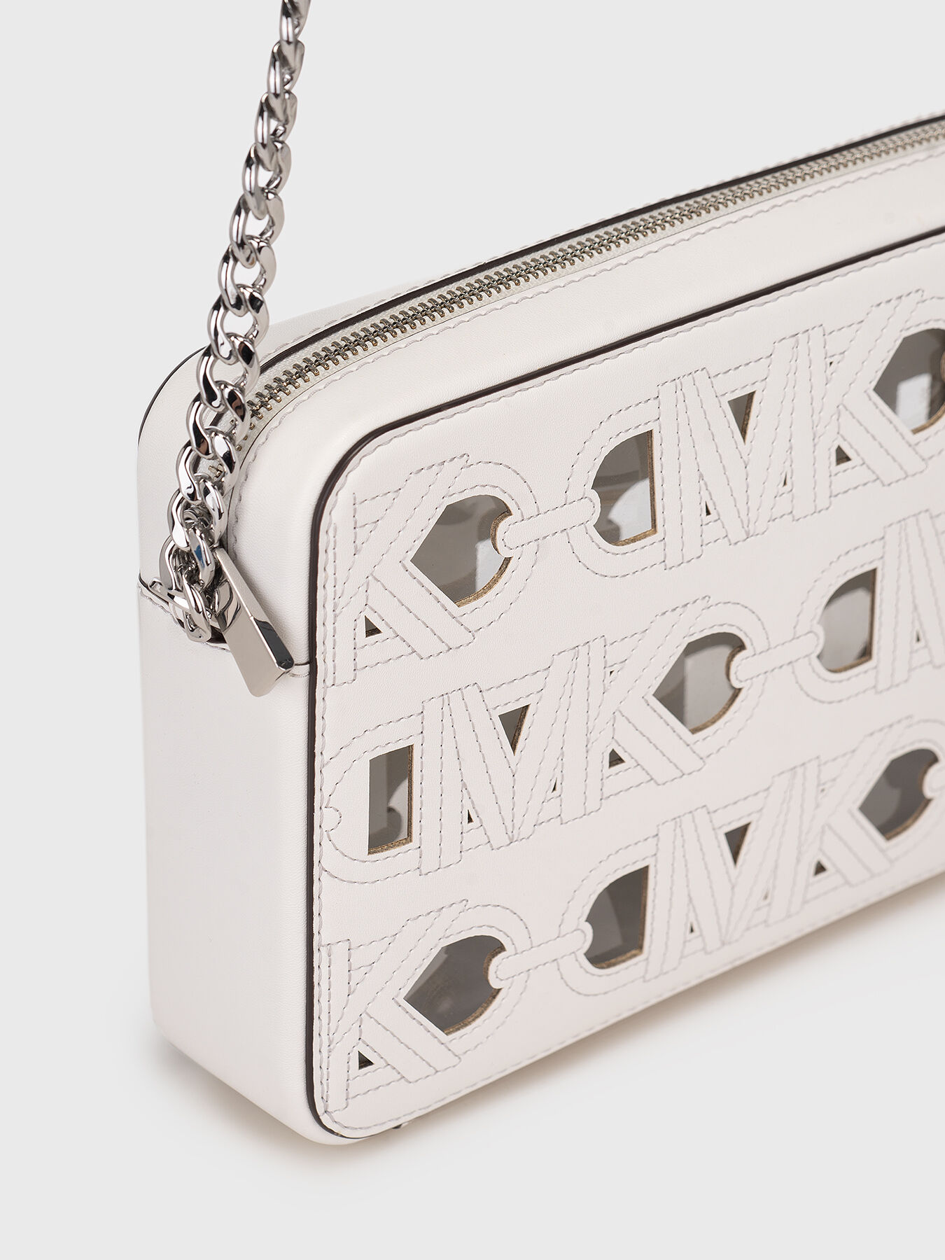 Perforated logo-detail crossbody bag brand MICHAEL KORS