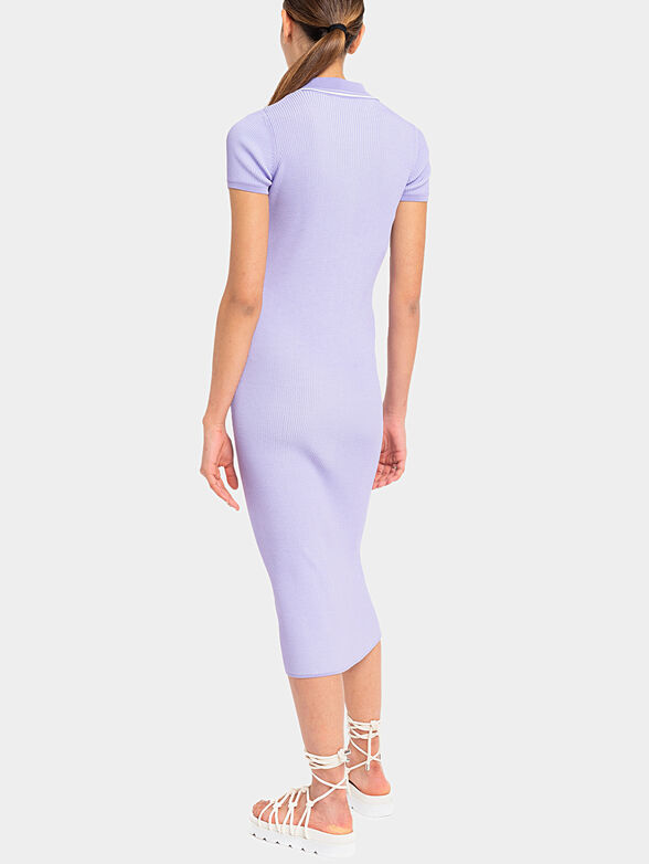 Knitted dress with collar - 2
