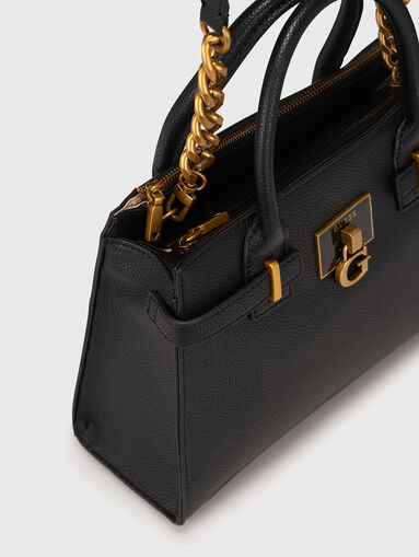 Faux leather tote bag - 5