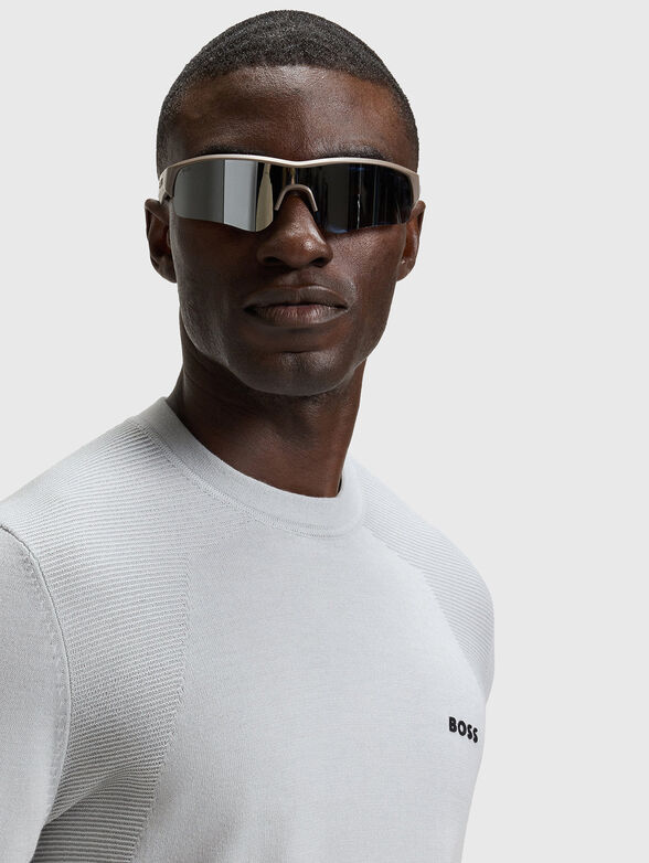 Cotton sweater with logo - 4